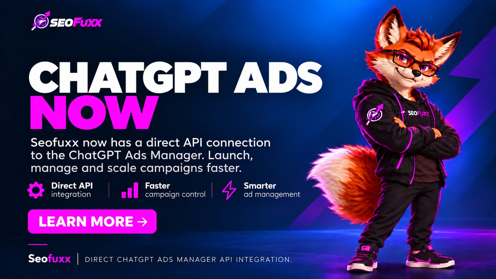 ChatGPT Ads jetzt bei seofuxx: direkte API-Integration für schnellere Kampagnen