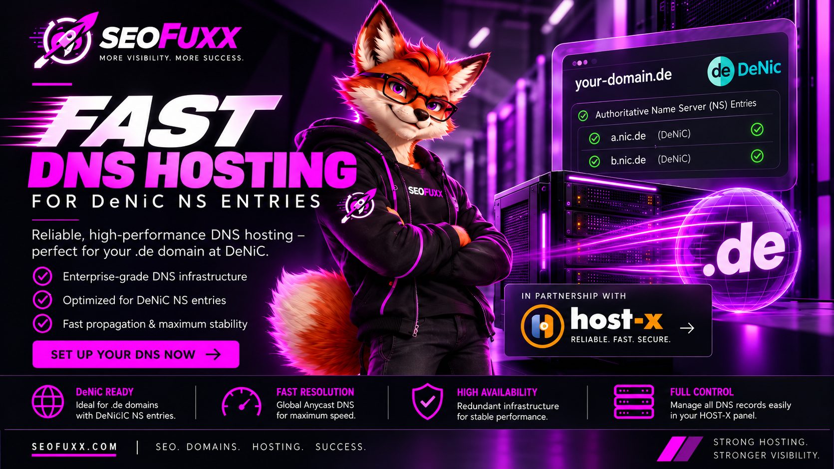 TOP-Speed für deine Webpage mit Denic NSEntries
