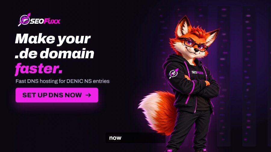 TOP speed for your webpage with Denic NS entries