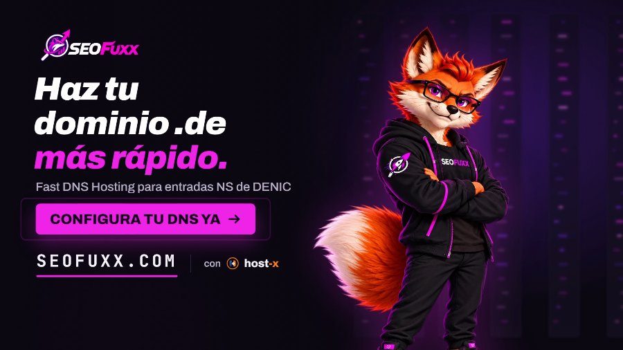 TOP-Speed para tu página web con Denic NSEntries