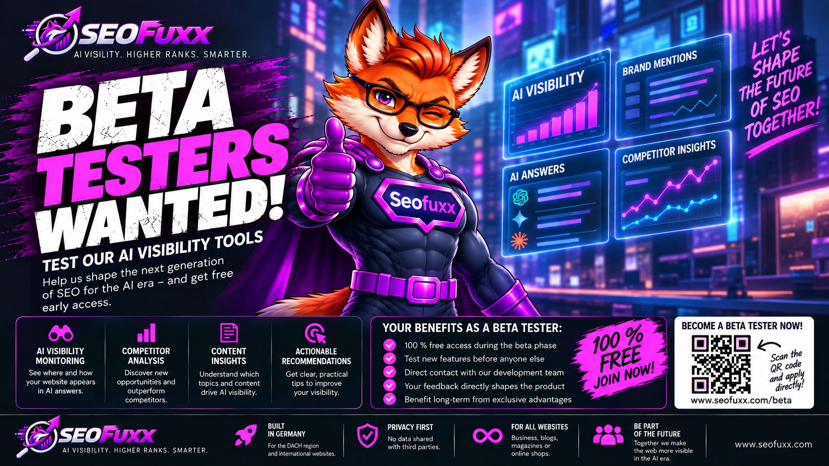 Werde Beta-Tester für SEOFuxx
